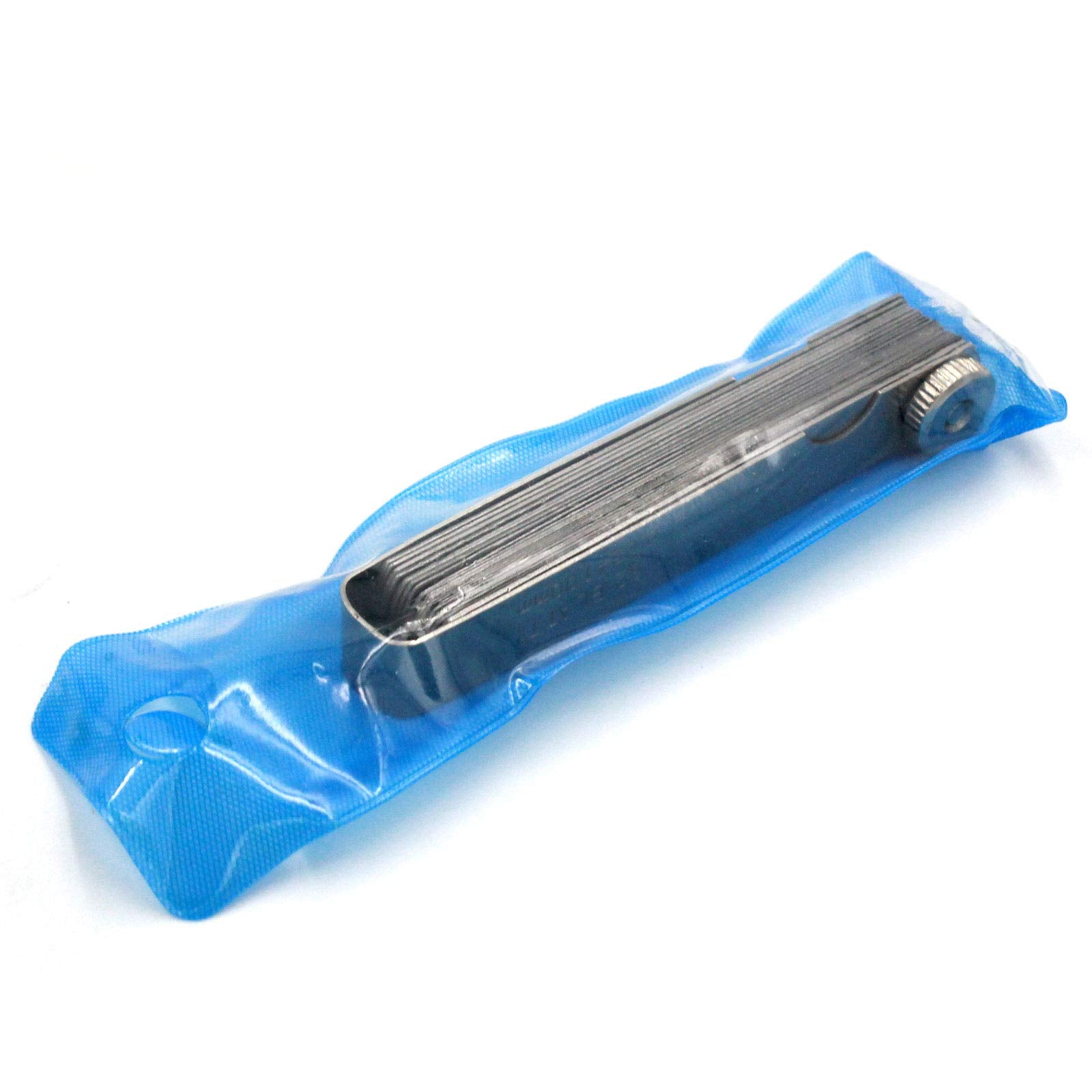 Calibre de acero inoxidable, calibre universal estándar SAE y válvula de compensación métrica, calibre de espesor, herramienta de hoja de 32 piezas para medir anchura/grosor de espacio