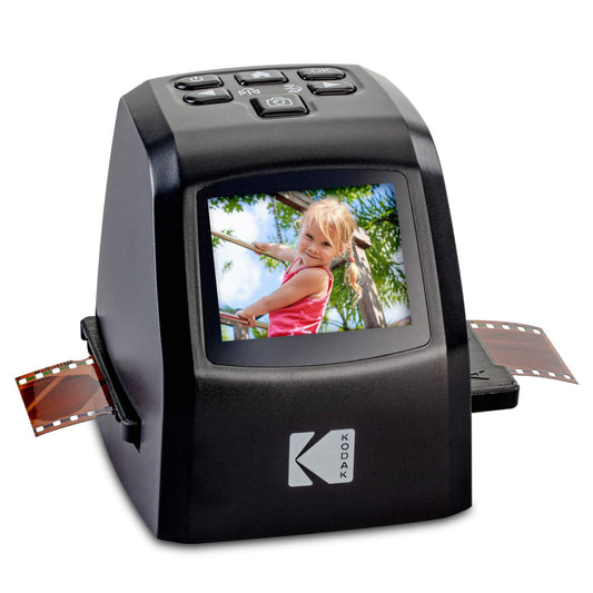 Kodak Mini escáner Digital de película y Diapositivas – Convierte 35 mm, 126, 110, Super 8 y 8 mm Negativos de película y Diapositivas a 22 megapíxeles imágenes JPEG – Incluye – Pantalla LCD 2.4 –