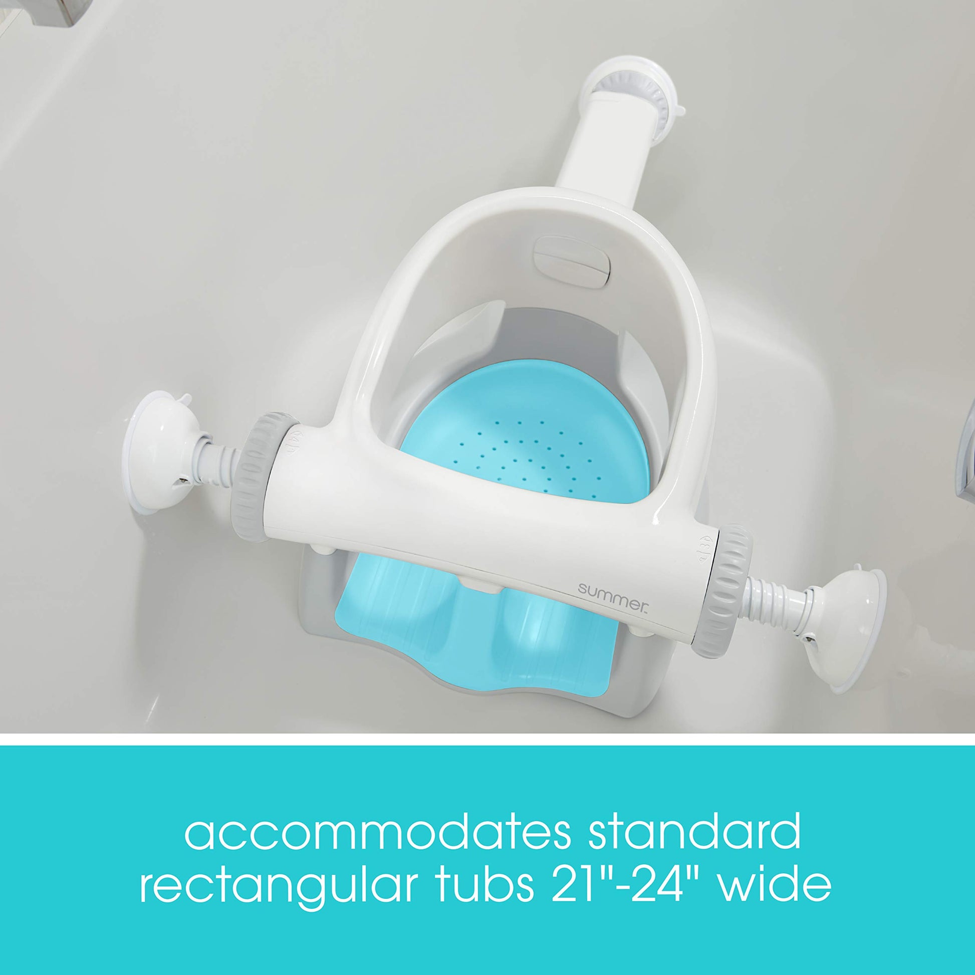 Asiento de Baño Summer Infant My Bath Seat contorneado para Niños con Orificios de Drenaje y Ventosas Seguras