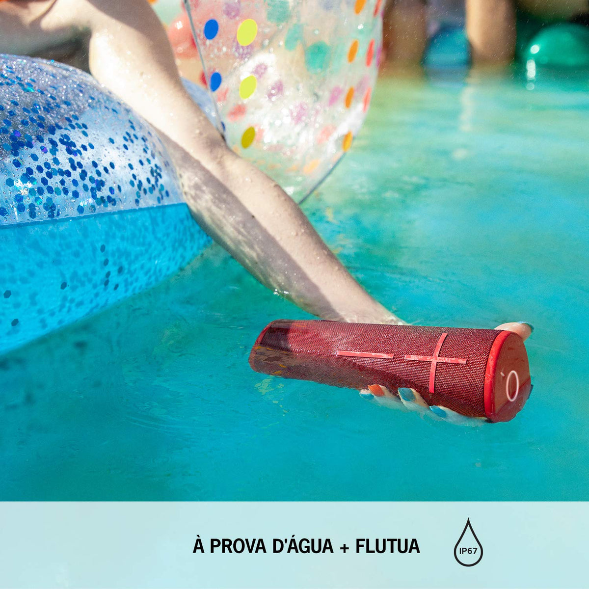 Bocina Portátil Bluetooth Ultimate Ears Boom 3 Roja Impermeable y Flotante con Graves Profundos