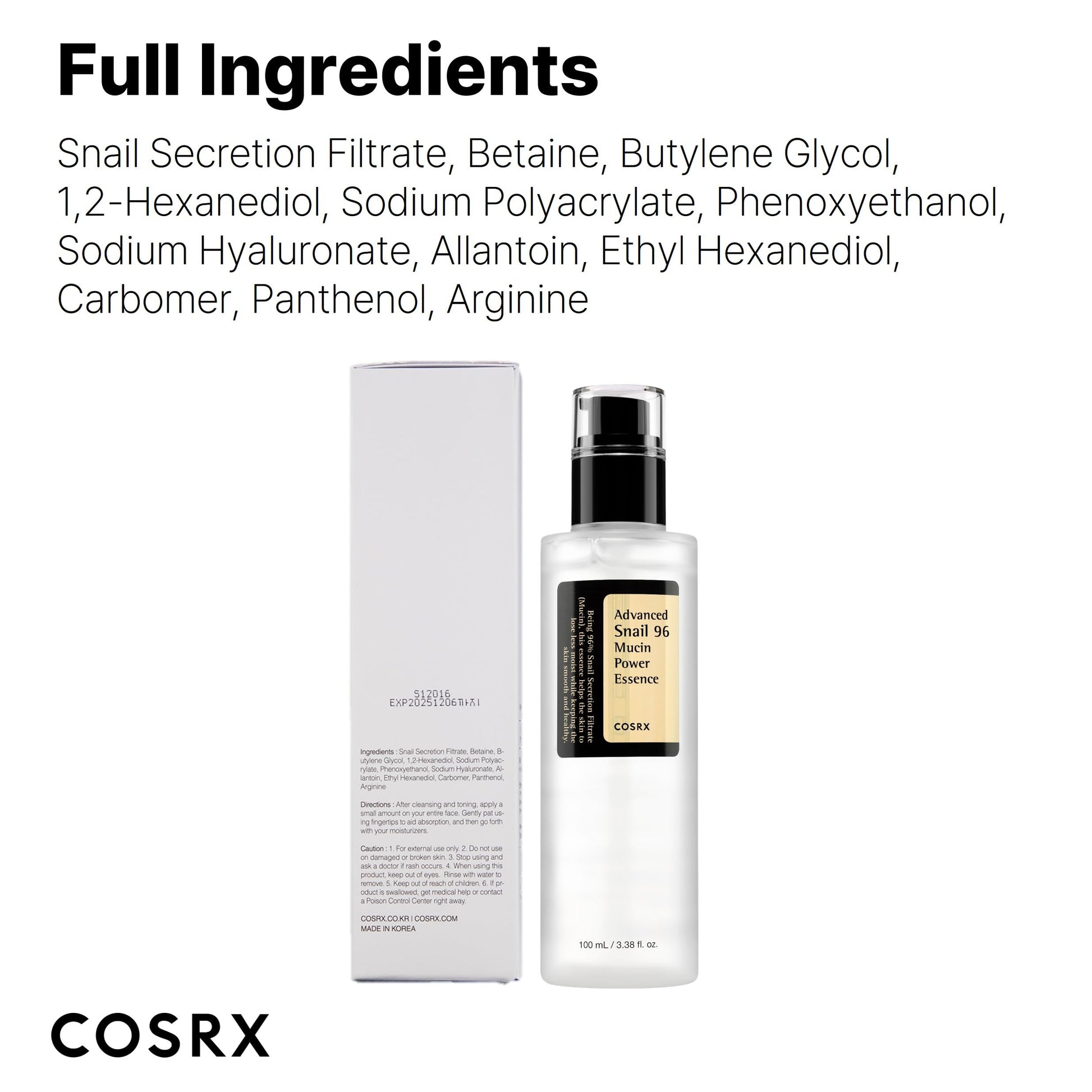 Cosrx Advanced Snail 96 Mucin Power Essence 100 Ml