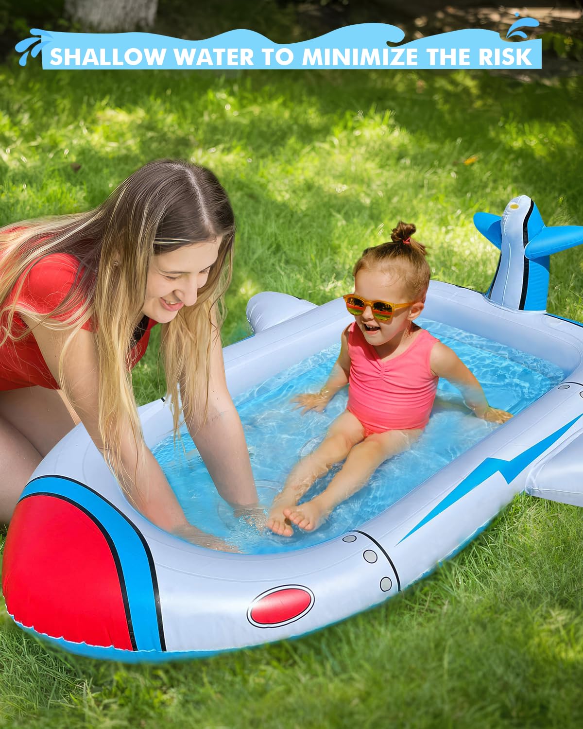 Piscina Inflable Kiddie Azul 3 en 1 para Niños