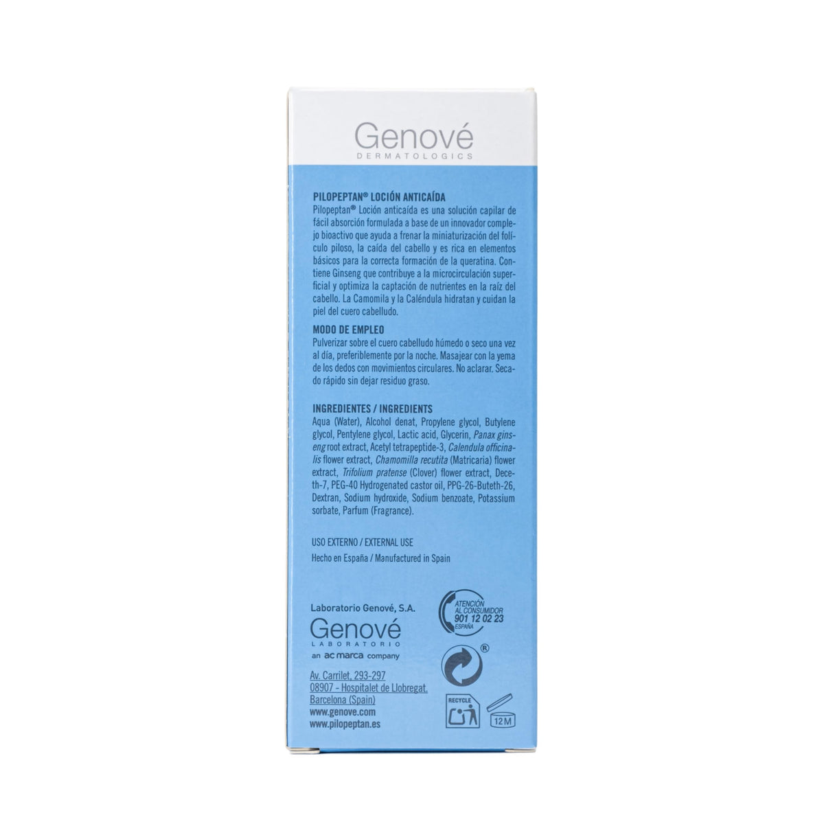 Loción Anticaída Pilopeptan 100 ml