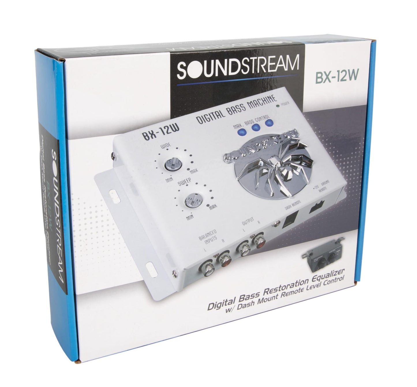 Soundstream BX-12W Digital Bass Processor with Remote (White)