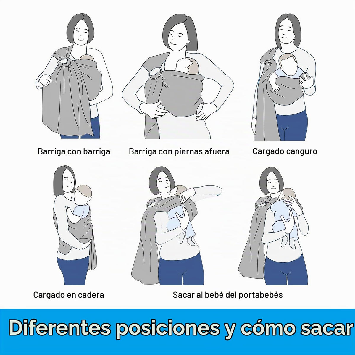 Vlokup Portabebés de Anillo de Agua para Bebé | Malla Transpirable y Ligera para Recién Nacido, Niños y Niños Pequeños | Perfecto para Verano, Natación, Piscina