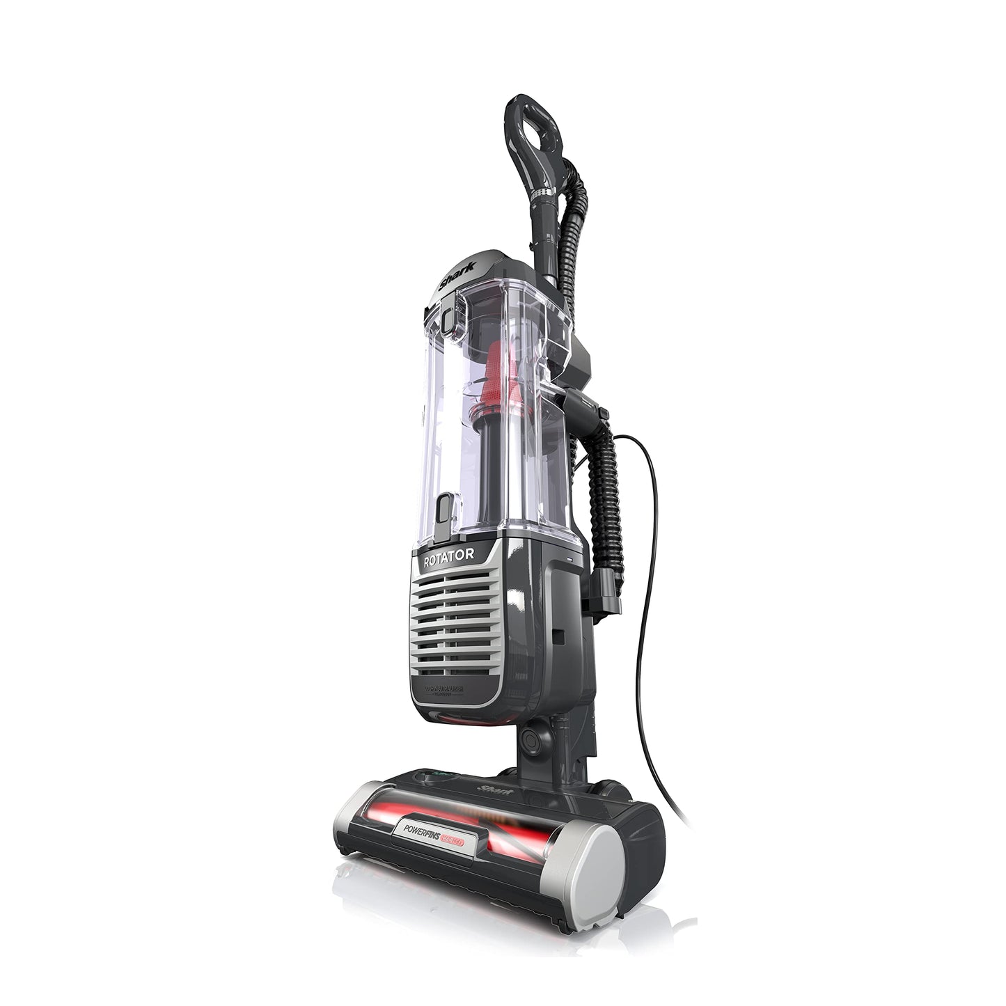 Shark ZU102 - Aspiradora Vertical para Mascotas con PowerFins HairPro y tecnología neutralizadora de olores, carbón, 2.9 L