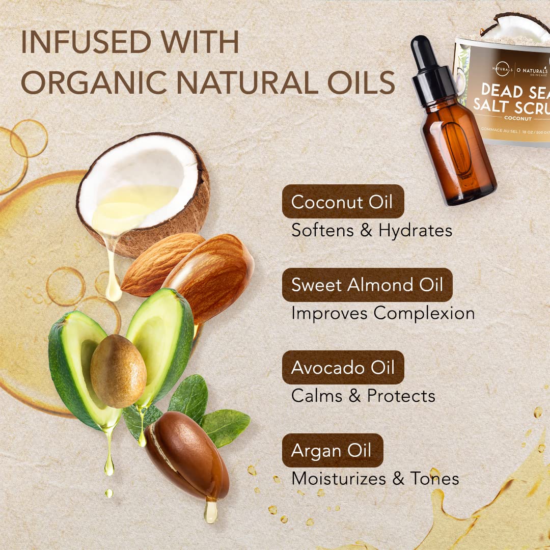 Exfoliante Corporal O Naturals Coco Almendra y Argán Hidratante y Suavizante