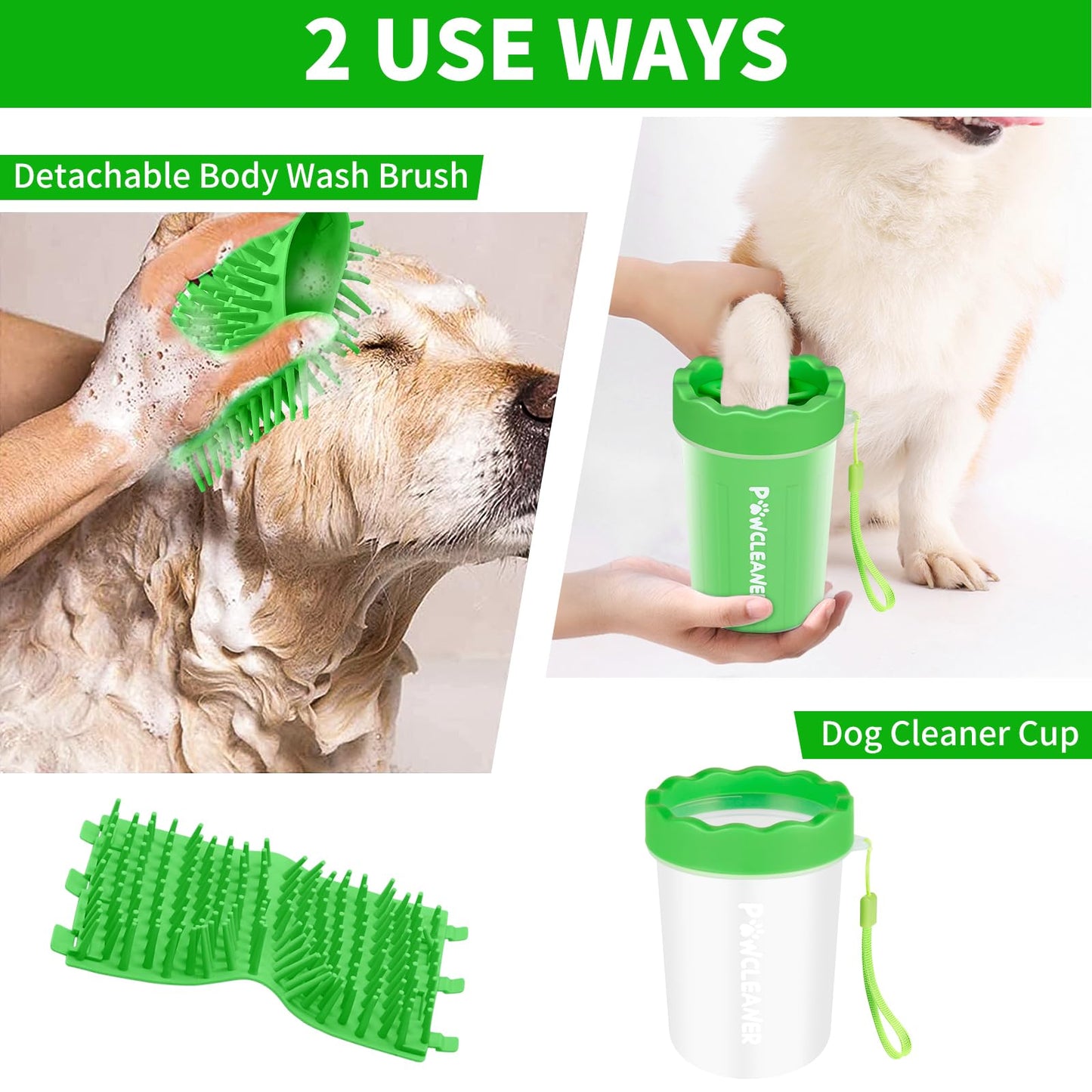Comotech Arandela de patas, verde, grande