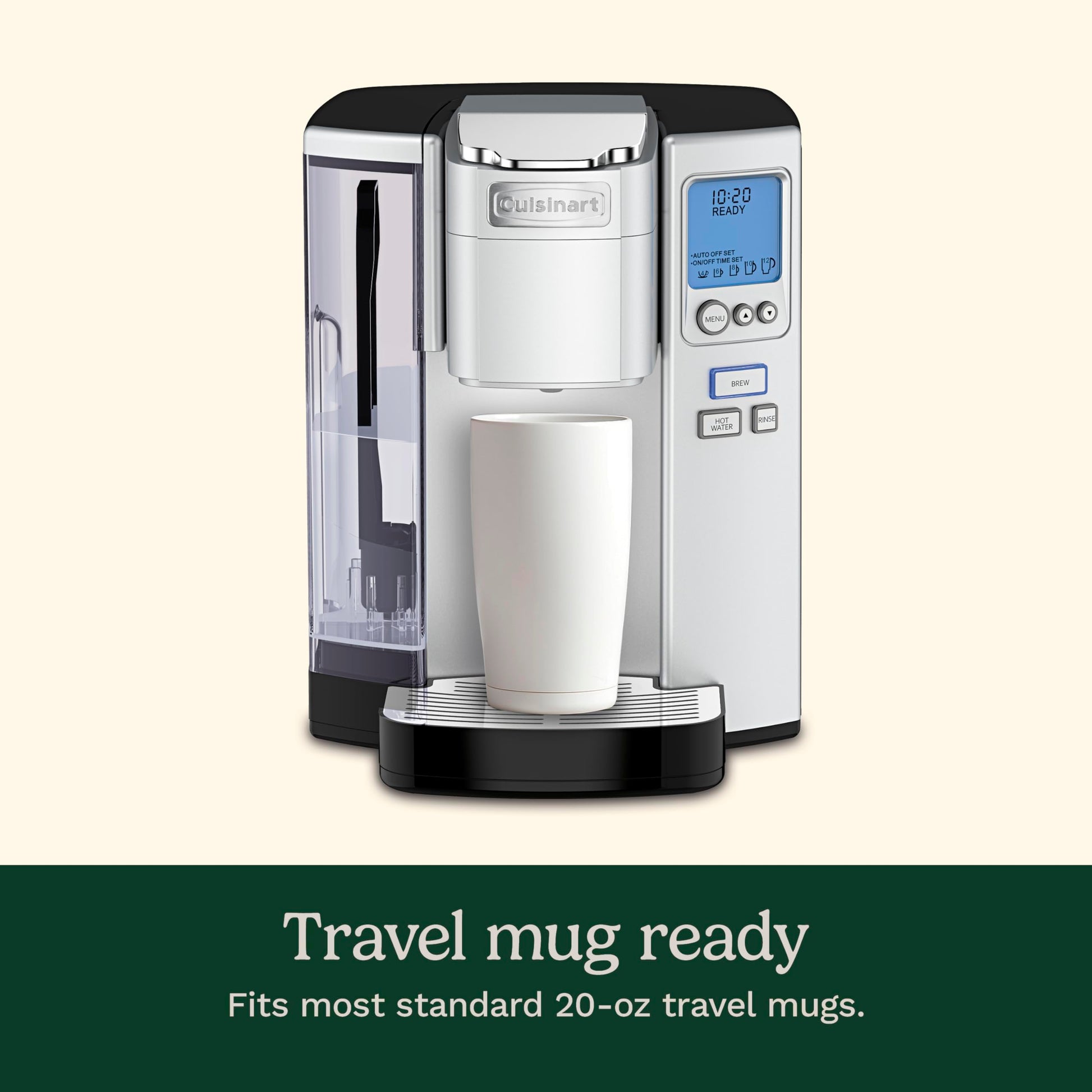 Cuisinart SS-10 Premium single-serve cafetera, acero inoxidable, Estándar, Acero inoxidable, none, 1, 1