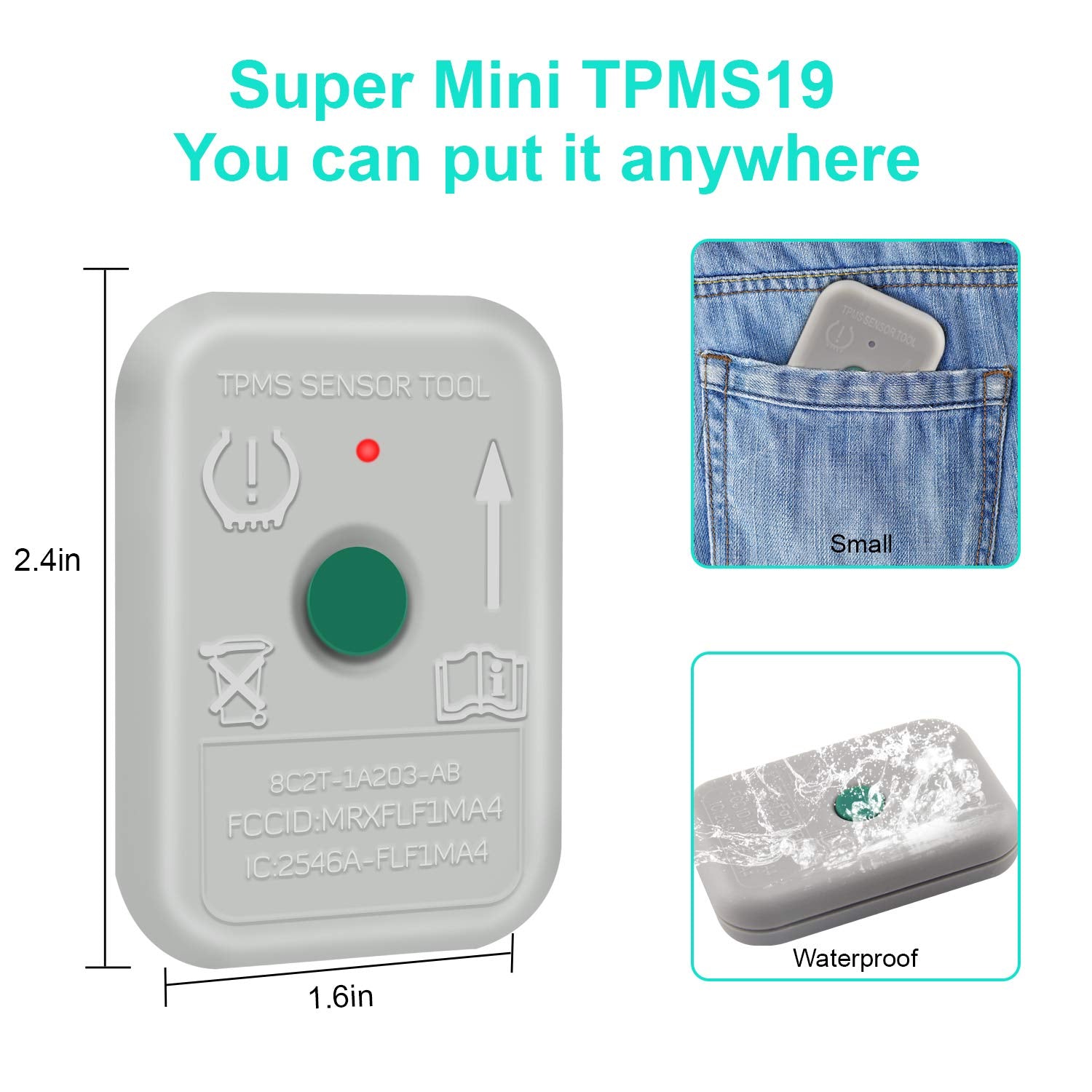 JDIAG TPMS Herramienta de sensor TPMS, herramienta de reinicio TPMS para F150 Auto TPMS Reinicio Sensor Programación Herramientas de entrenamiento Sistema de monitoreo de presión de neumáticos