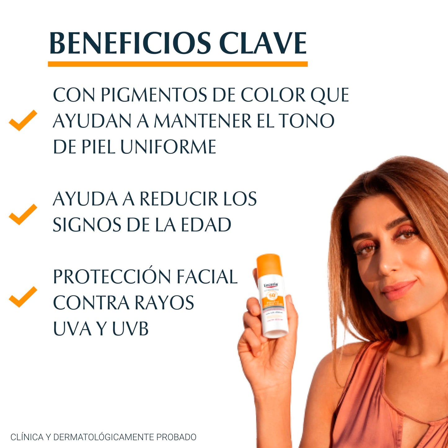 Protector Solar Facial Eucerin claro FPS 50+ CC Cream 50ml