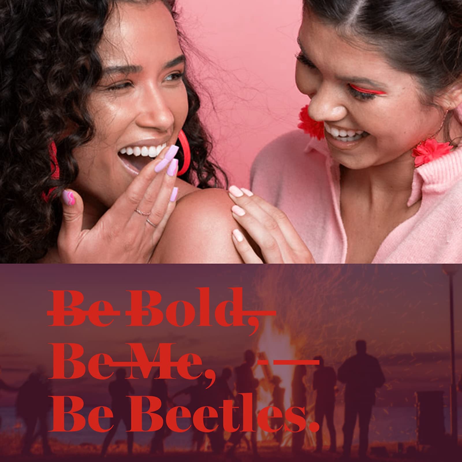 Beetles Esmalte de Uñas de Gel -Colección Cozy Campfire Otoño Invierno Naranja Amarillo Verde Juego de Esmalte de Uñas de Gel Soak Off LED Lámpara de Uñas Base Capa Superior Kit de Uñas de Gel Regalos Para Mujeres