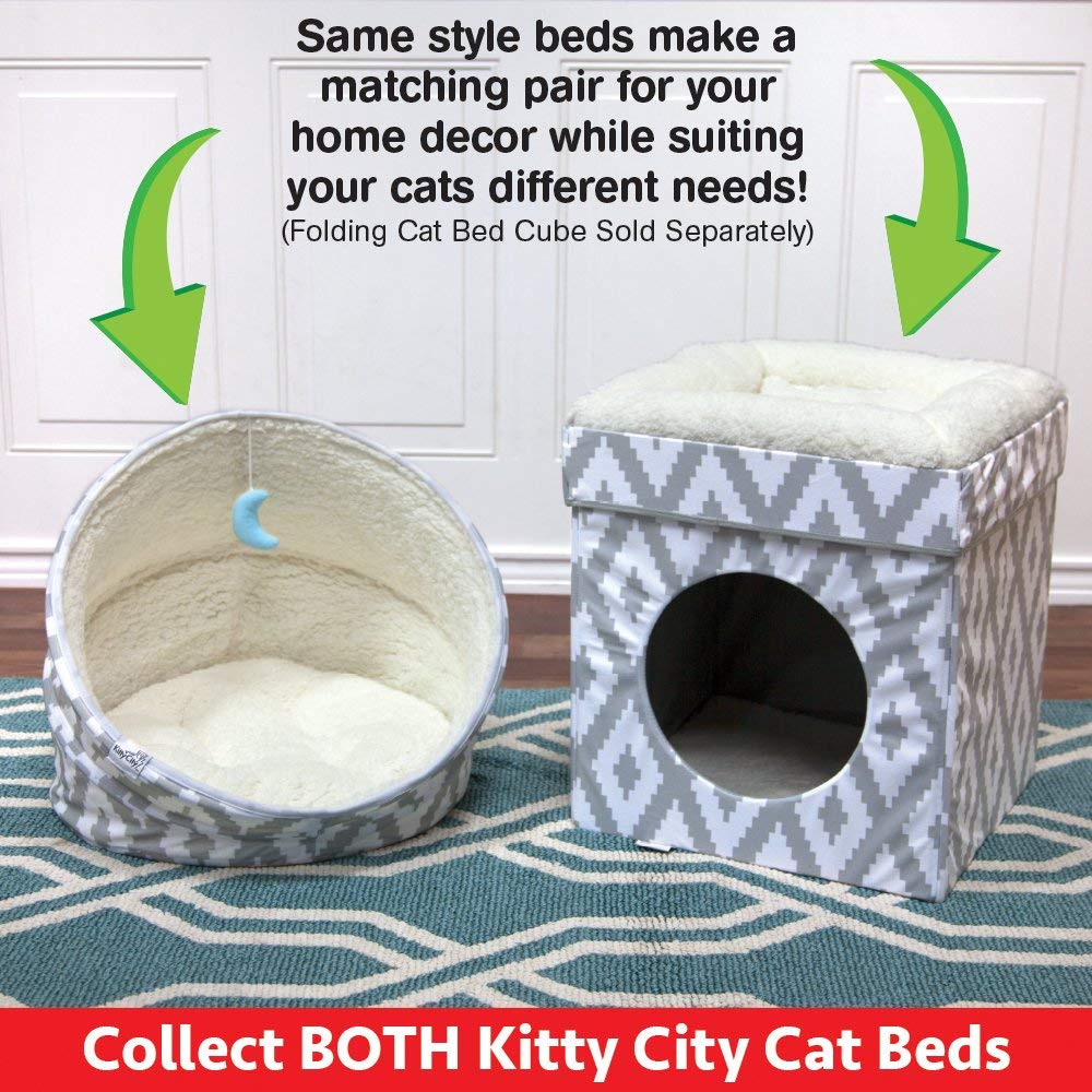 Kitty City Cama Grande para Gatos, Cubo apilable para Gatos, casa para Gatos o condominio para Gatos