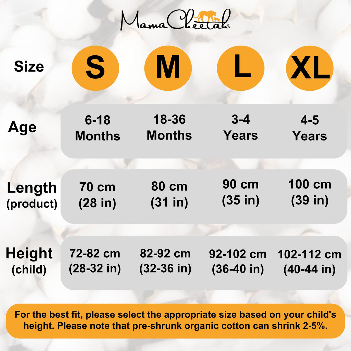 Manta portátil para bebé Mama Cheetah: Saco de dormir para niños pequeños con pies, 2T, 0.5 TOG, algodón orgánico, unisex, paquete de 3