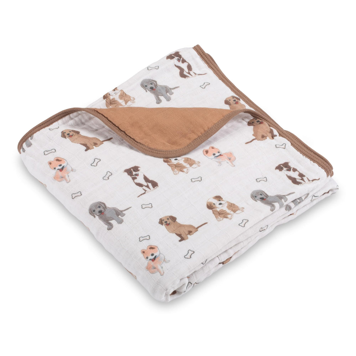 LollyBanks - Manta de edredón para bebé, 100 % algodón de muselina para niños y niñas, tamaño grande de 47 x 47 pulgadas, 6 capas suave y transpirable, manta de cuna duradera, esencial para recién