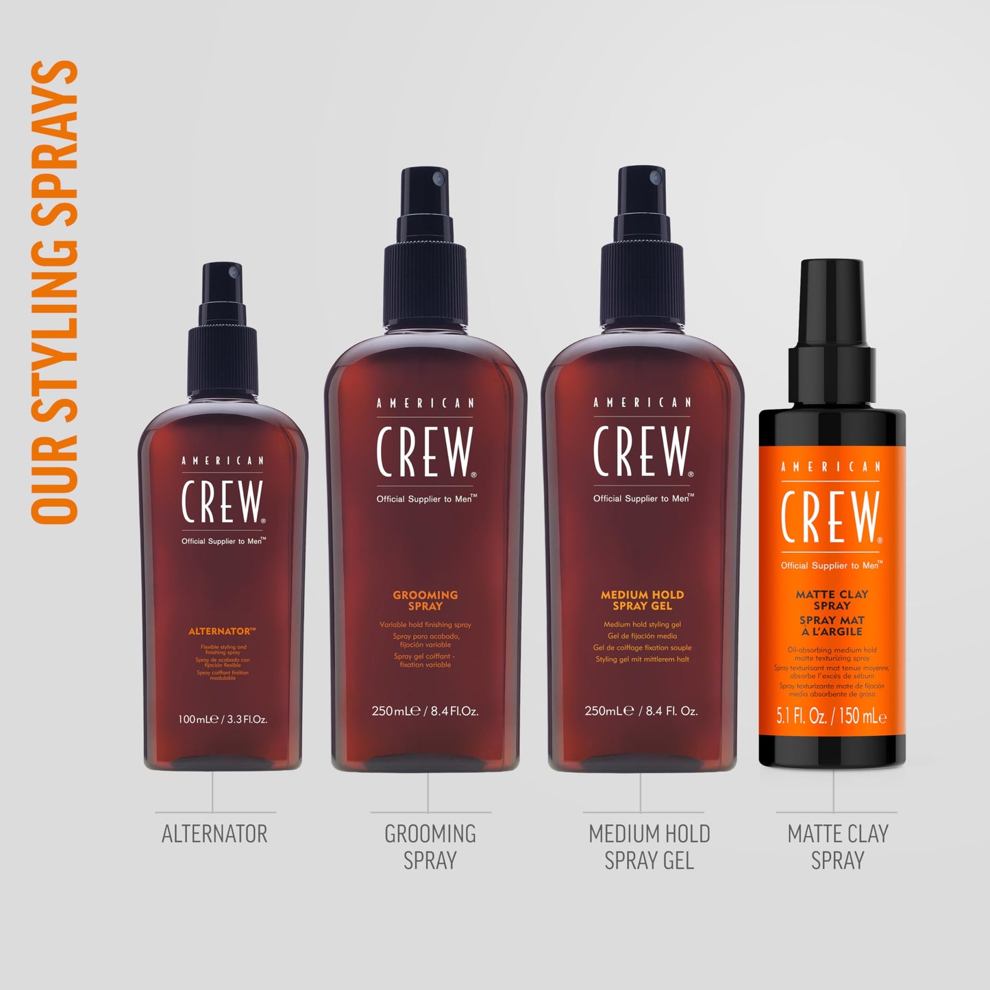 American Crew Spray Gel For Men, Medium Hold 8.45fl Oz