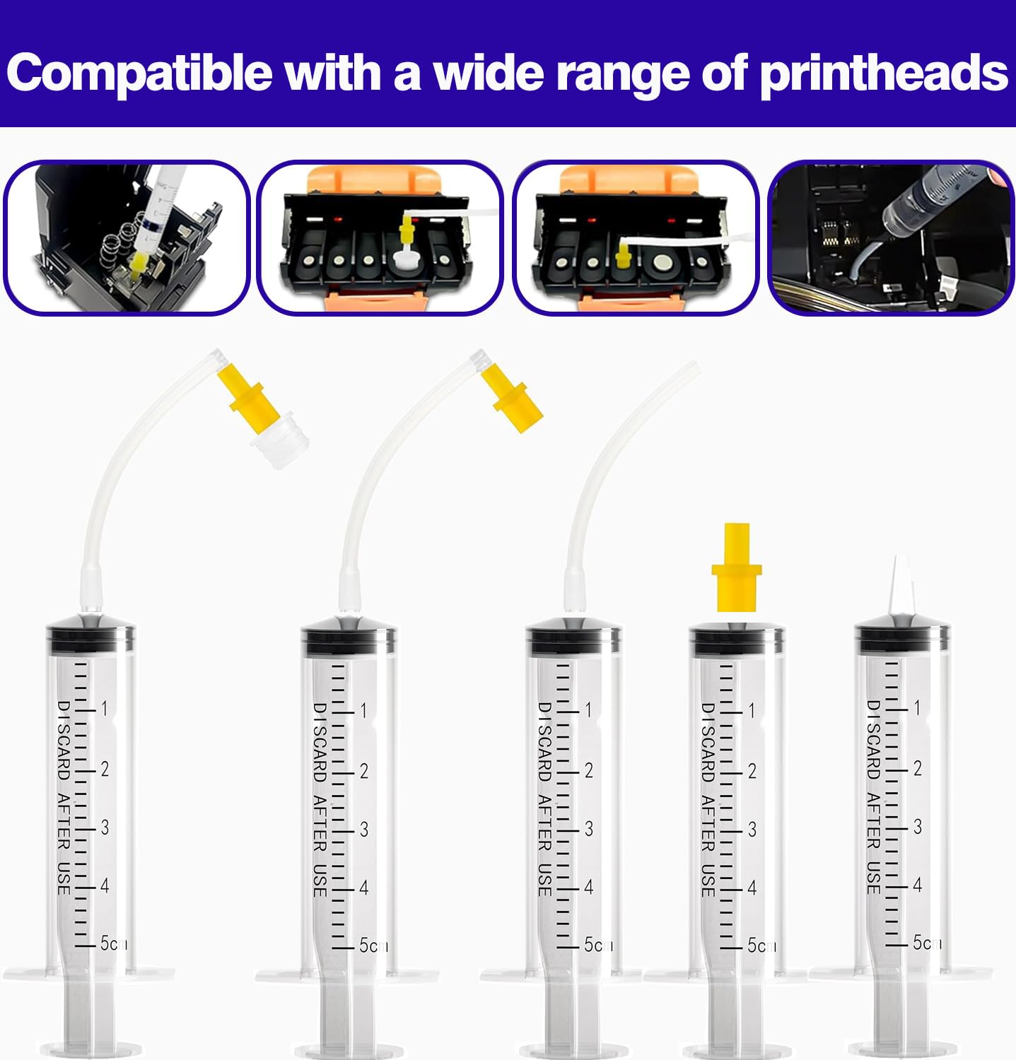 Kit de limpieza de cabezal de impresión para impresora Epson, kit de limpieza de impresora de 100 ml para HP, kit de limpieza de boquilla de impresora de inyección de tinta para hermano, solución de