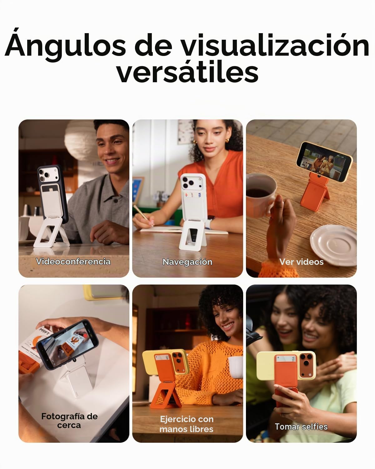 Portafolios de Trípode MOFT MagSafe Find 4 en 1 Rastreable para Selfie