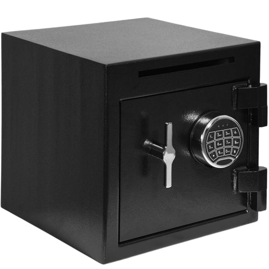 Caja Fuerte Seguridad Rack & Pack Negra Electrónica con Combinación Digital para Dinero Documentos y Joyas