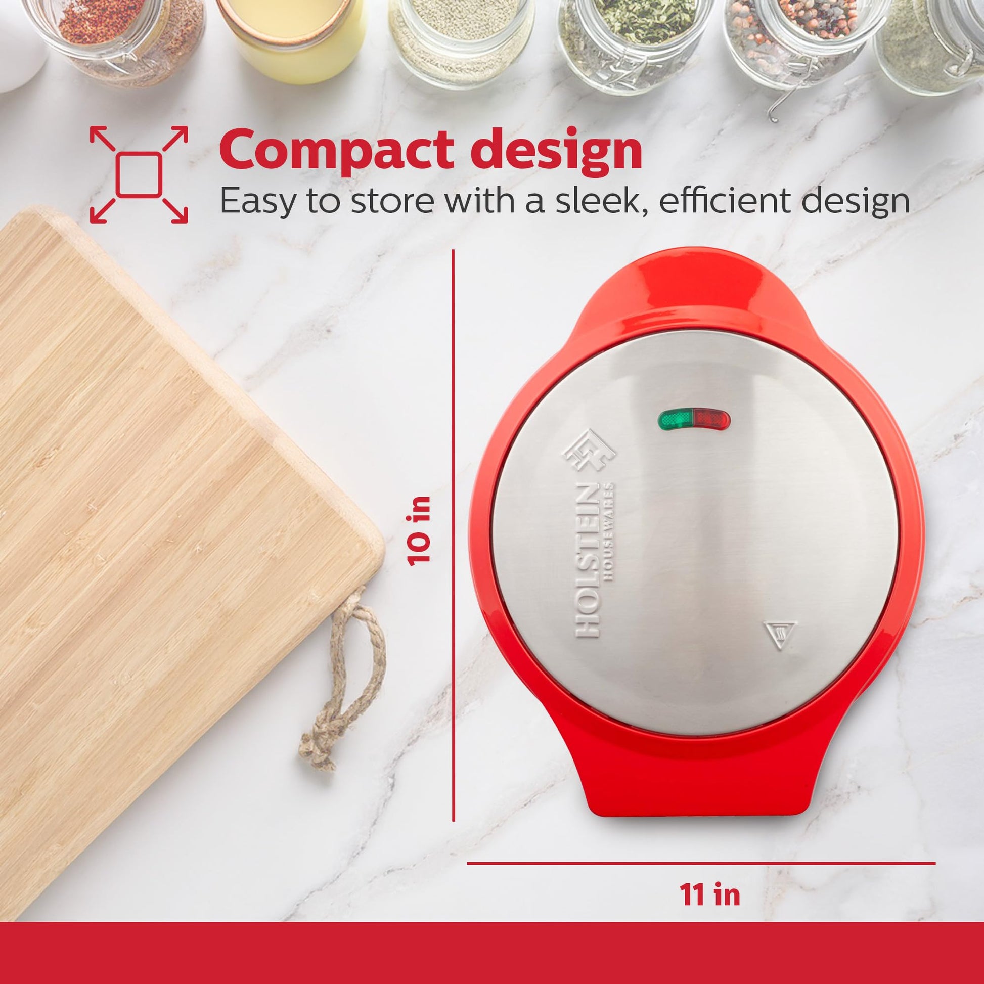 Holstein Housewares Cake Pop Maker, color rojo, hace 12 tartas, revestimiento antiadherente, perfecto para cumpleaños y fiestas de día festivo