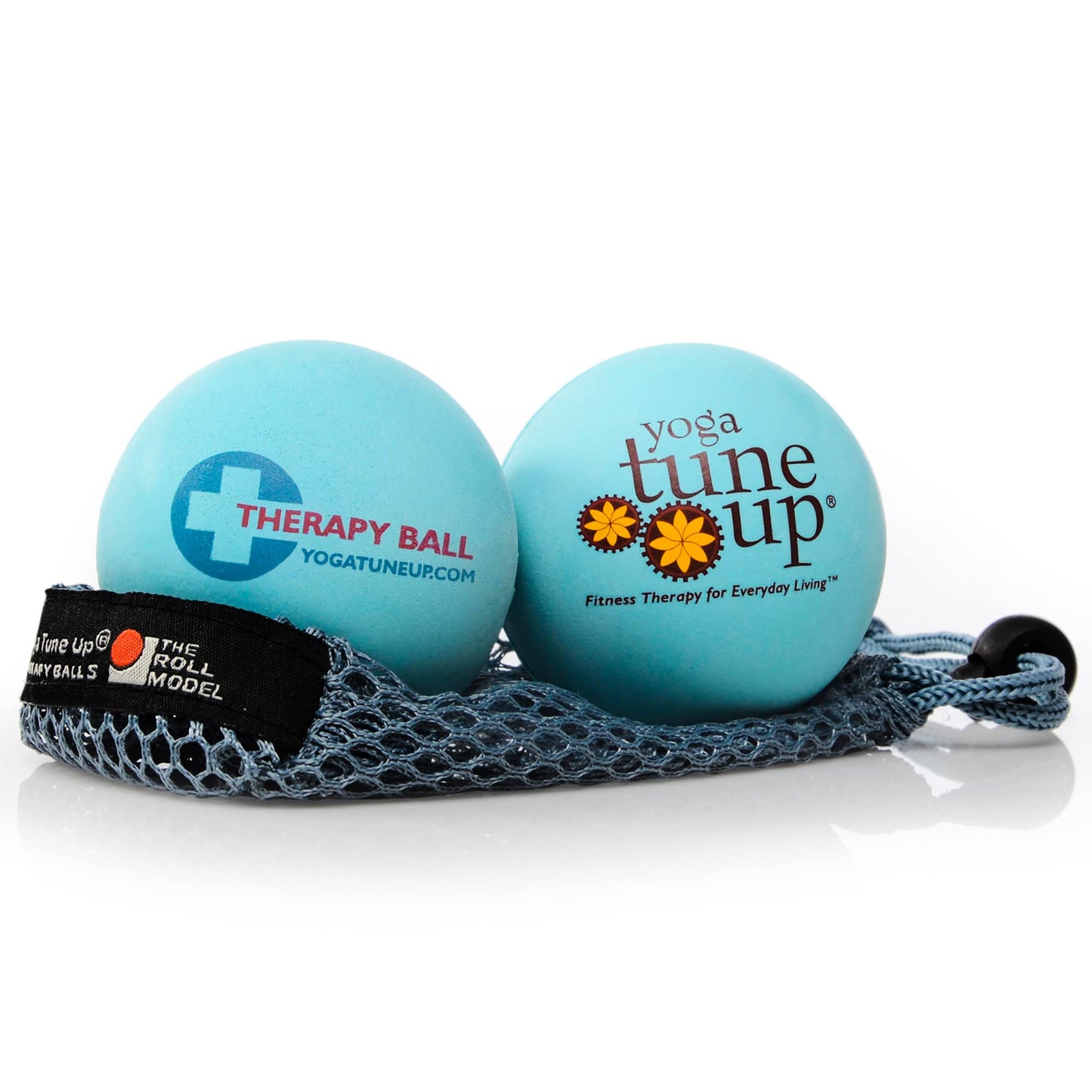 Bolas de Masaje Yoga Tune Up Fitness Azul Aguamarina con Liberación Miofascial para Alivio del Dolor