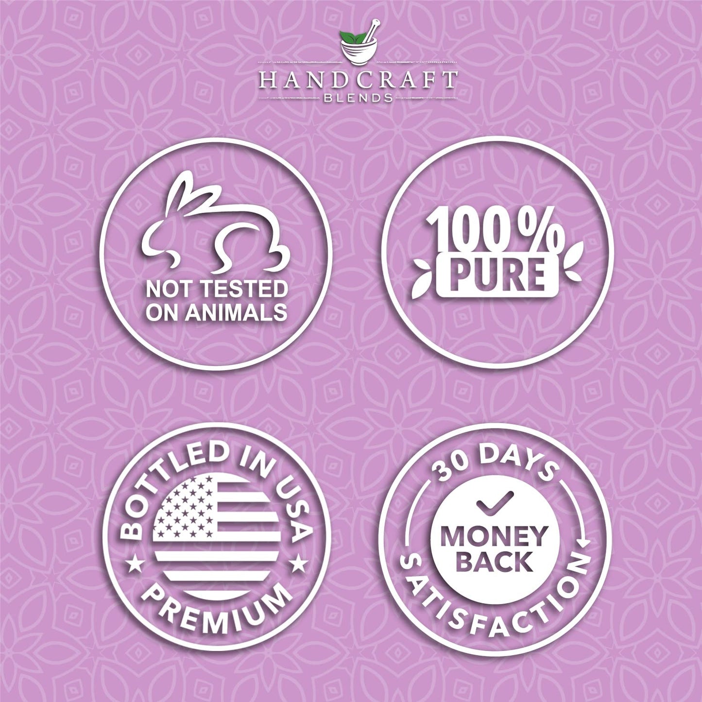 Handcraft Lavender Essential Oil - Huge 4 OZ - 100% Pure & Natural â€" Premium Therapeutic Grade with Premium Glass Dropper