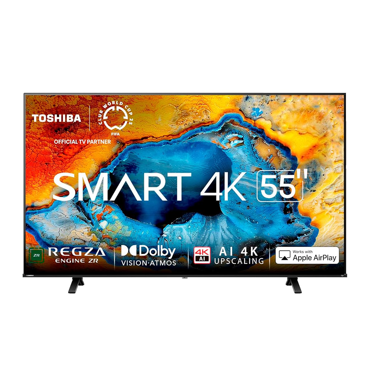 Toshiba Pantalla de 55" 55C350NM 4K Ultra HD Smart LED Fire TV | REGZA Engine ZR | Dolby Vision Atoms | Game Mode | AI Super 4K Upscaling