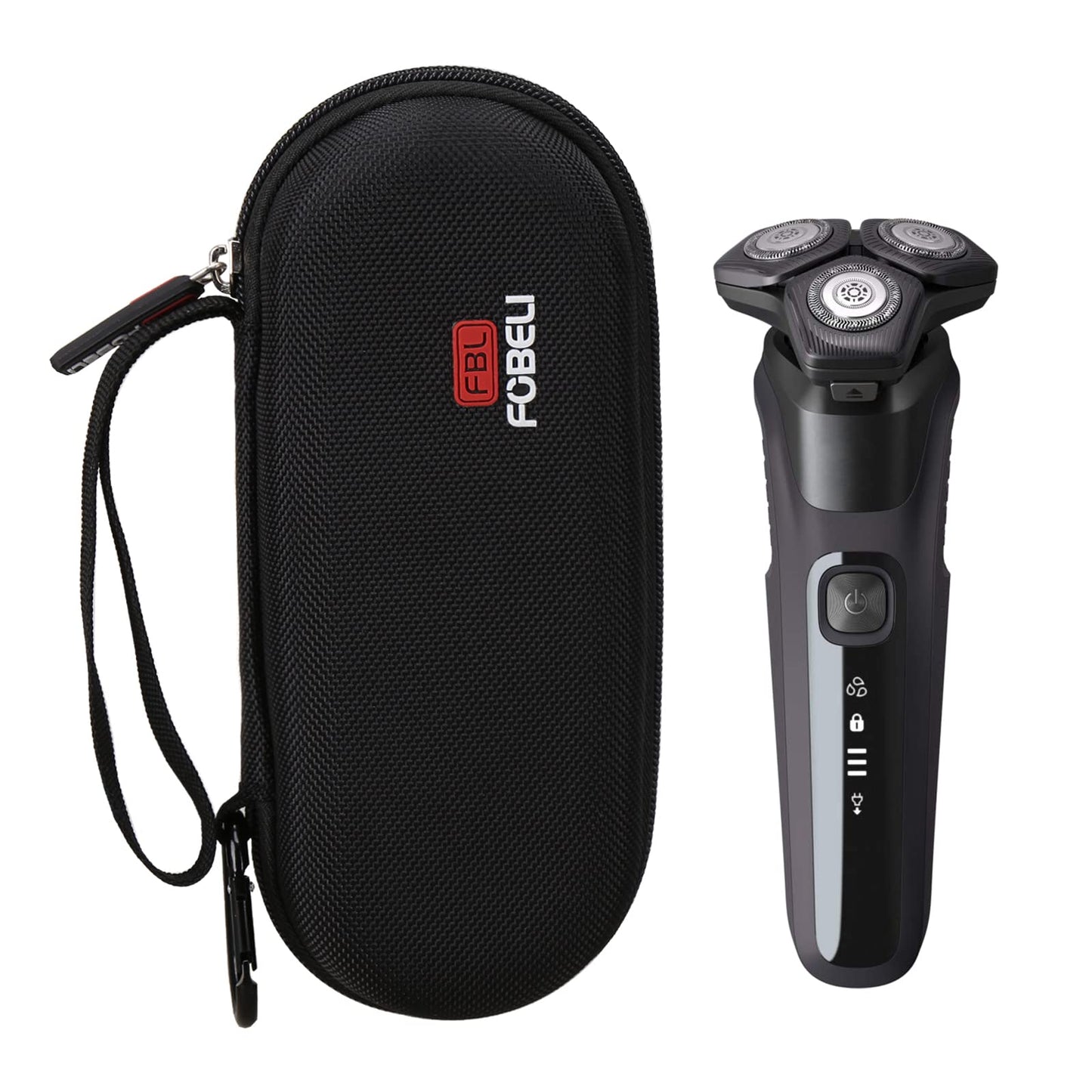 FBLFOBELI - Funda rígida de almacenamiento para afeitadora Norelco 2100 2300 3500 6800 3100 5500 5100 5300 5700 6880 7000 7100 7200 9000, también compatible con Braun Series 3/Series Serie 7/Serie 7