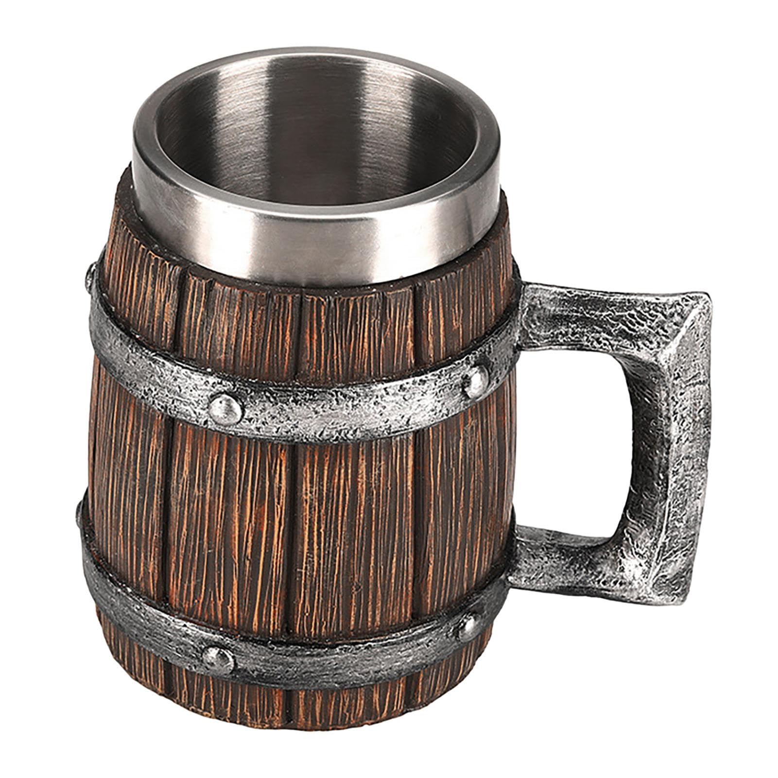 Taza Cerveza PUCHEN café Vikingo Madera para Hombre