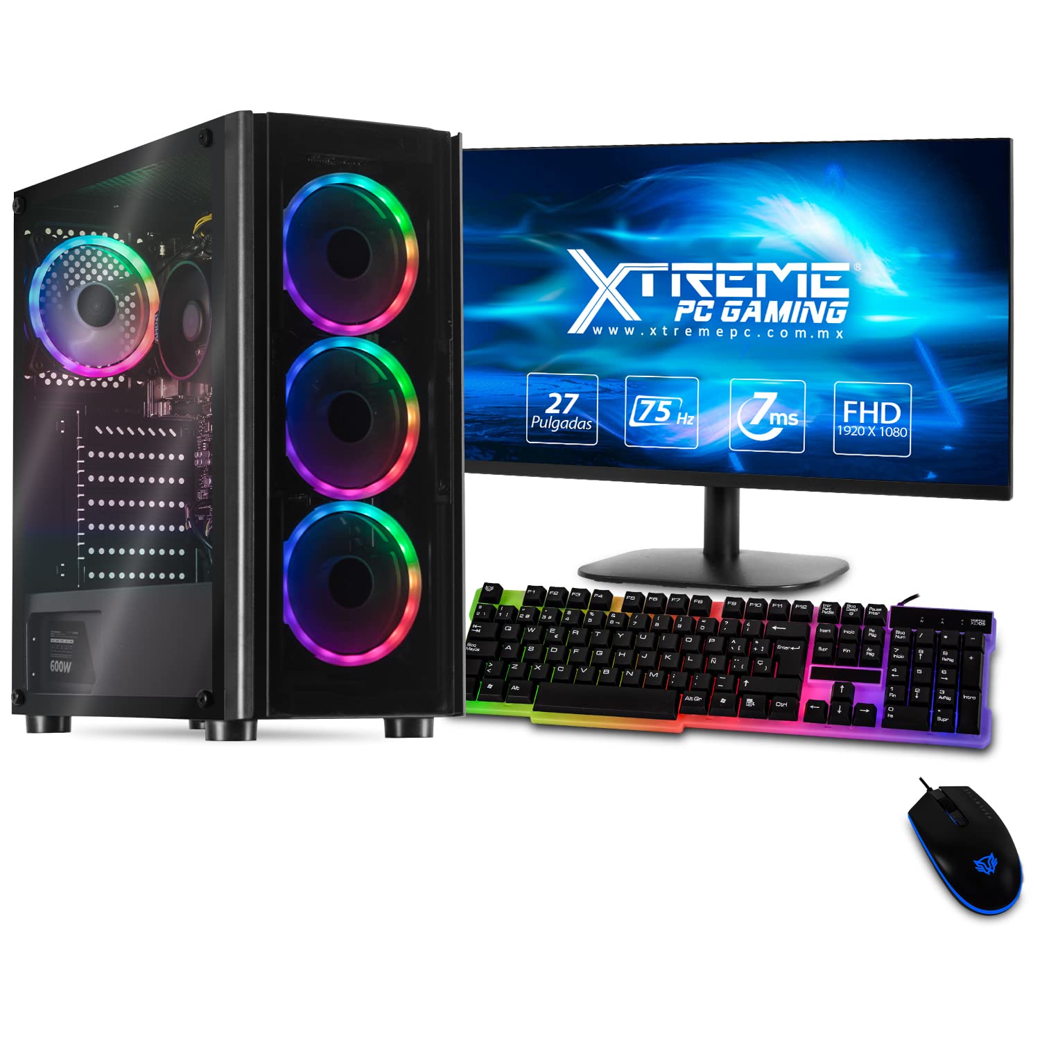 PC Gaming Xtreme AMD Radeon Ryzen 5 5600G 16GB SSD 1TB Monitor 27 WiFi
