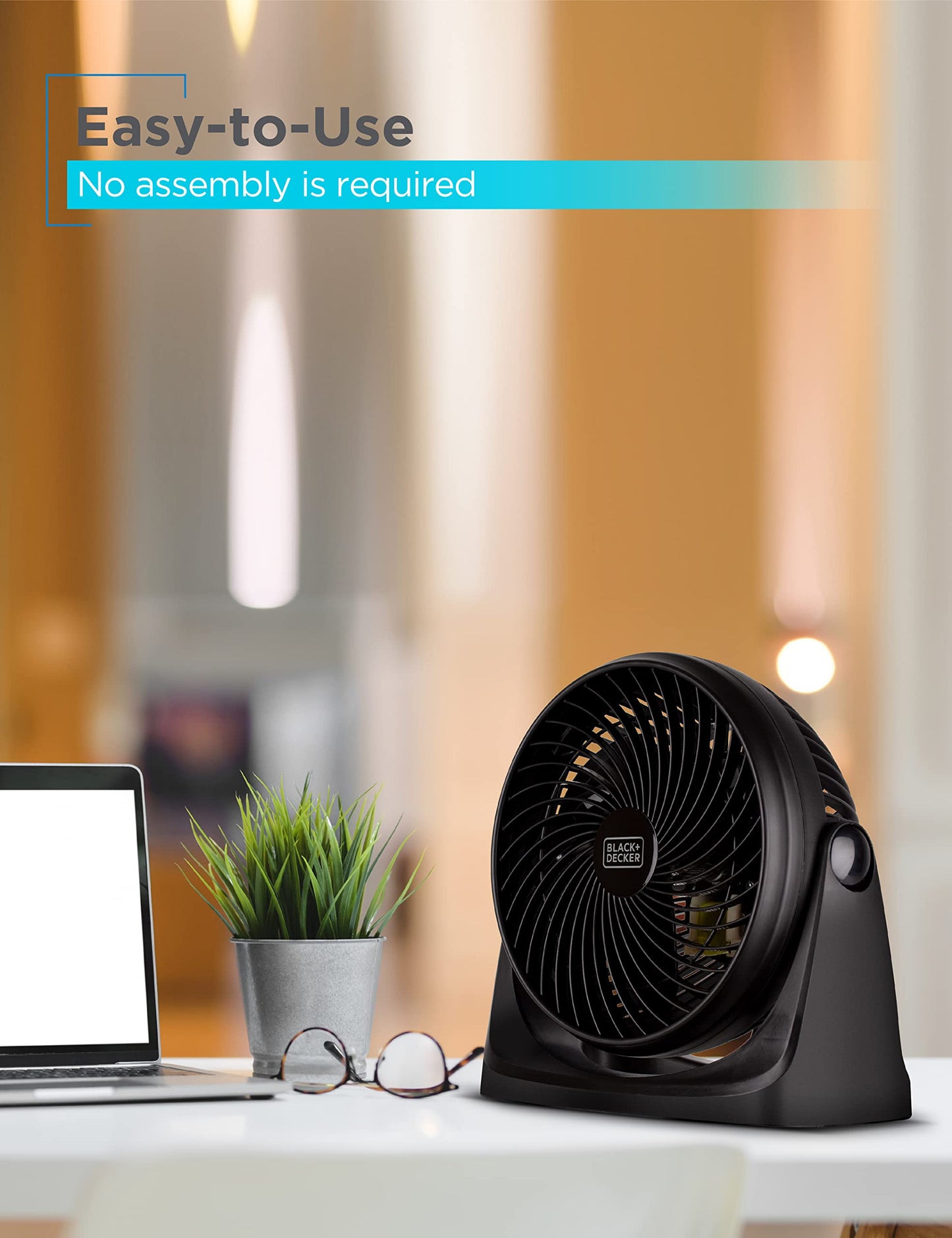 BLACK+DECKER Ventilador turbo de 7 pulgadas