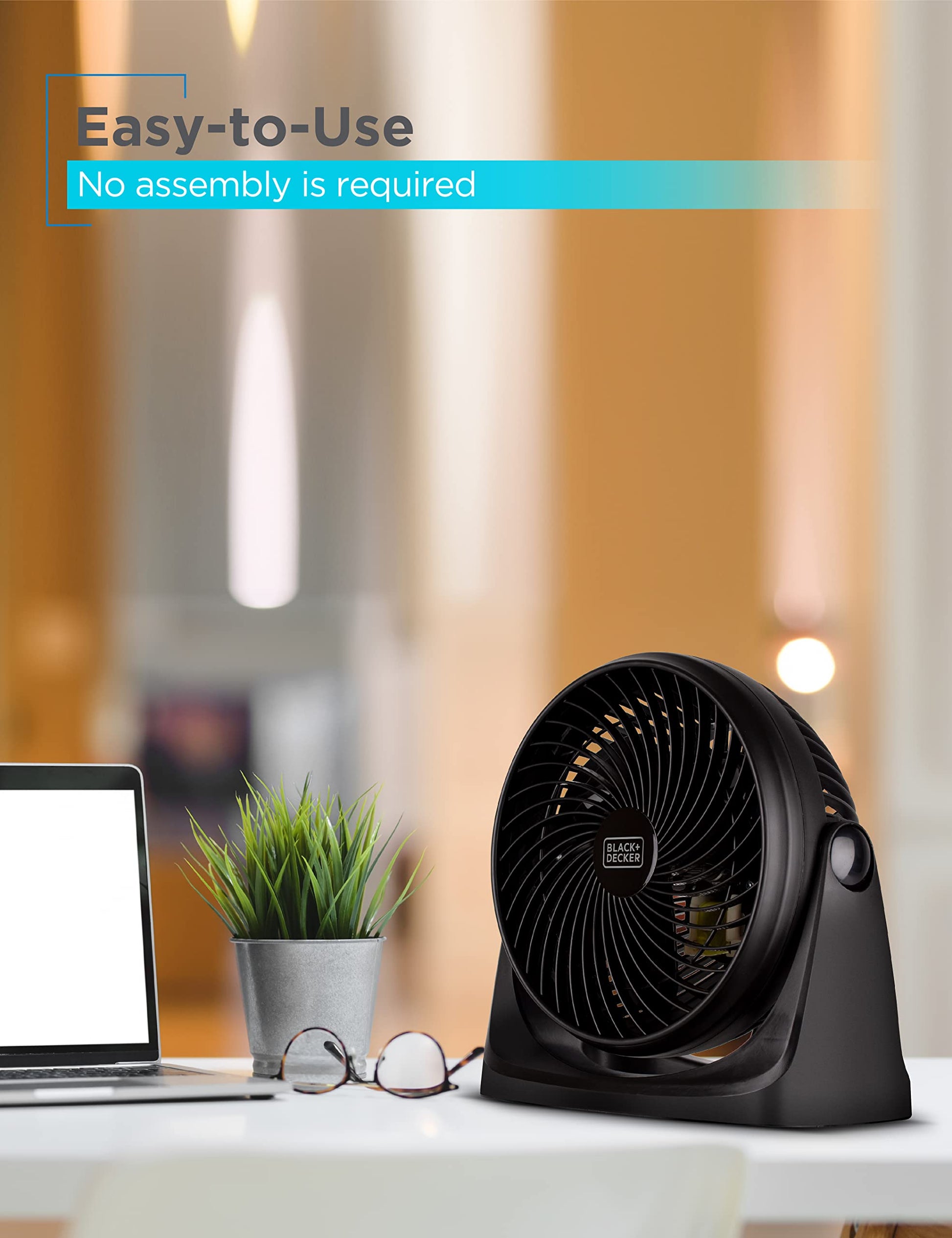 BLACK+DECKER Ventilador turbo de 7 pulgadas