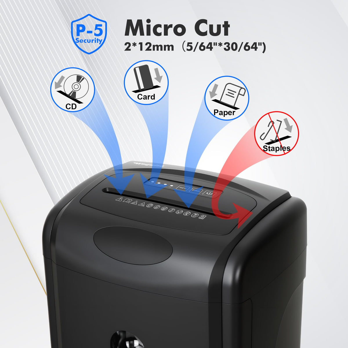 Trituradora De Papel Wingwise A-WW-S4310 Bajo Ruido P5