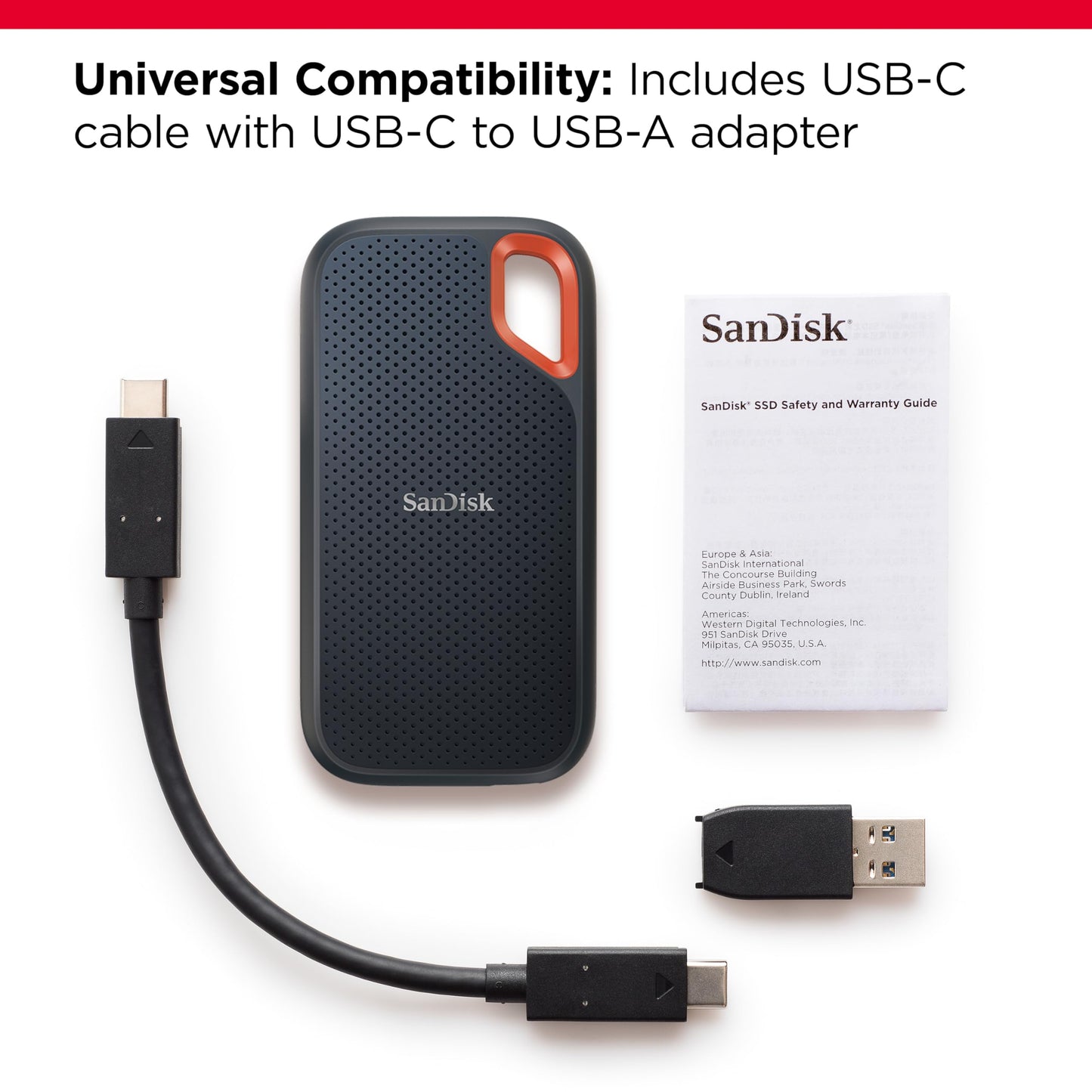 SSD Portátil SanDisk 8 TB Negro Resistencia al Agua y Polvo IP65
