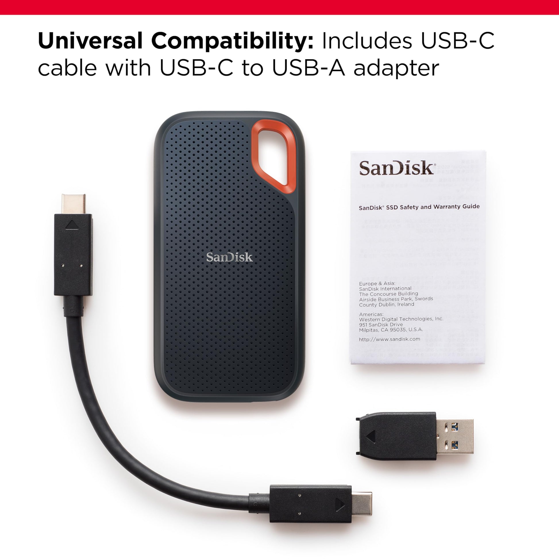 SSD Portátil SanDisk 8 TB Negro Resistencia al Agua y Polvo IP65