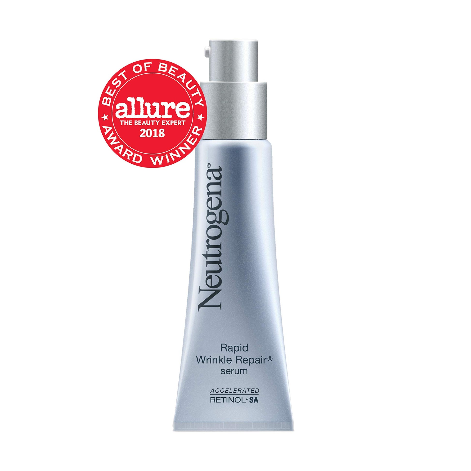 Neutrogena Rapid Wrinkle Repair Anti-Wrinkle Serum with Retinol, Hyaluronic Acid, and Glucose Complex Retinol Booster, 1 fl. oz
