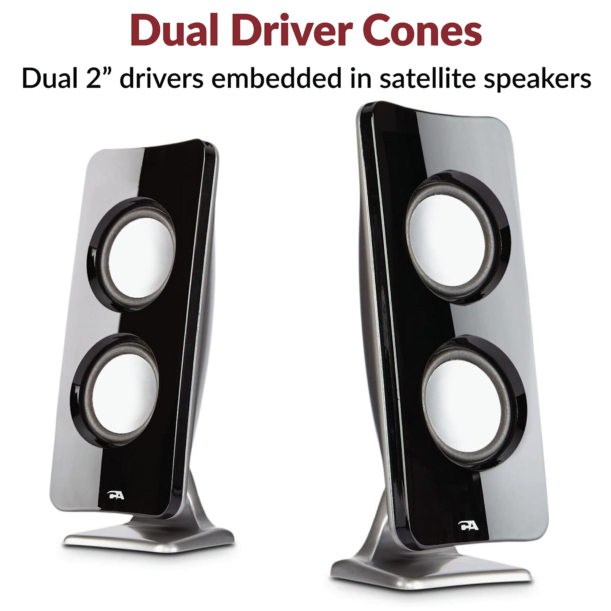 Cyber Acoustics Booming Curve Series Inmersión 62 W Sistema de Altavoces con Control Pod (ca-3610)