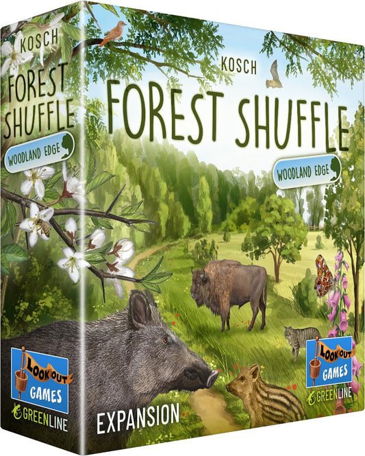 Lookout Games Forest Shuffle Woodland Edge - Expansión de Juego de Cartas - 36 Nuevas Especies y árboles para un Juego Mejorado Juego de Estrategia para niños y Adultos, a Partir de 10 años, 2-5