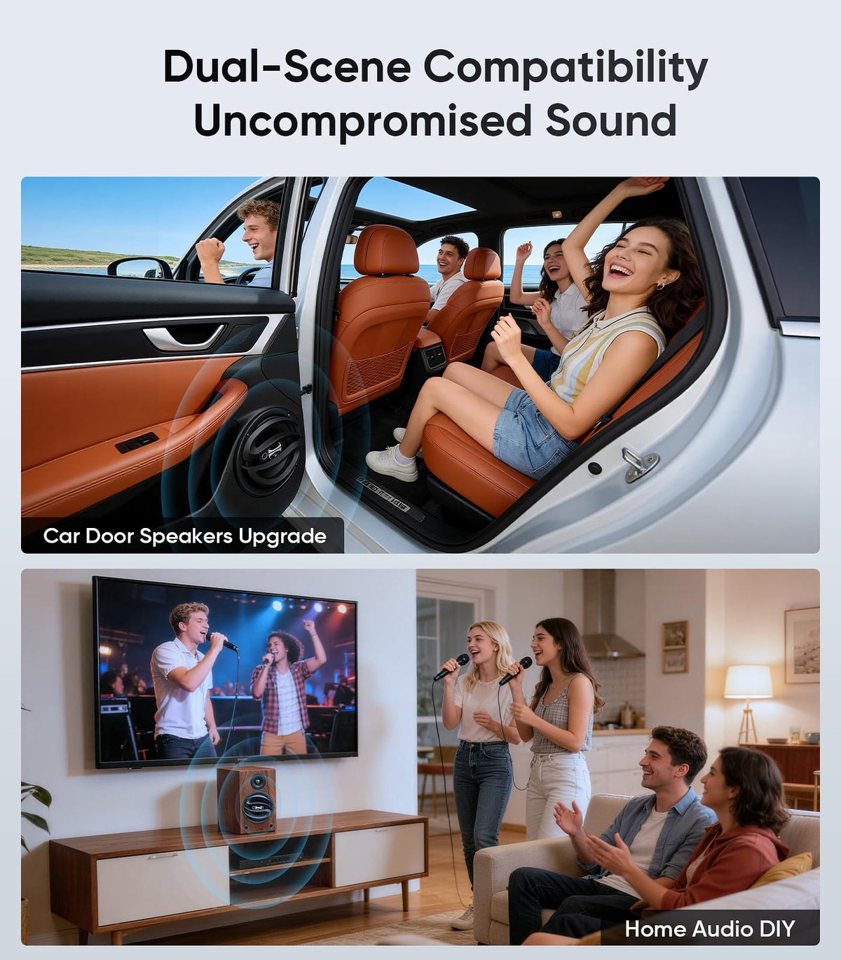 Altavoces Coaxiales Seventour 6.5 Pulgadas Alta Potencia para Coche