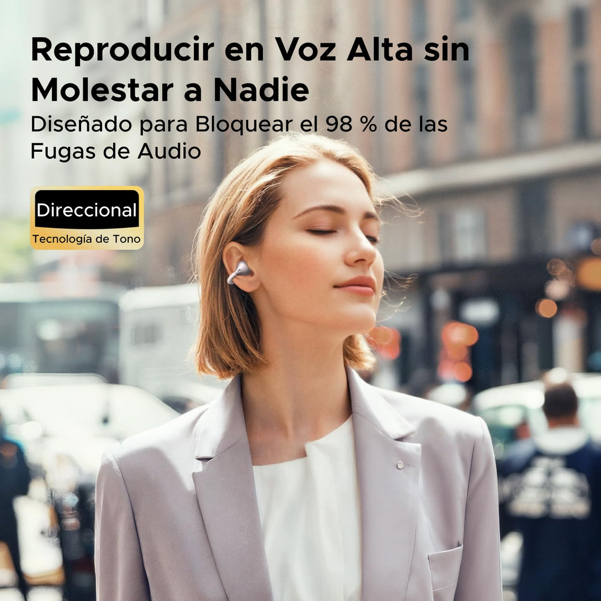 Audífonos Inalámbricos UGREEN ClipBuds Bluetooth 6.0 30H con 4 Micrófonos