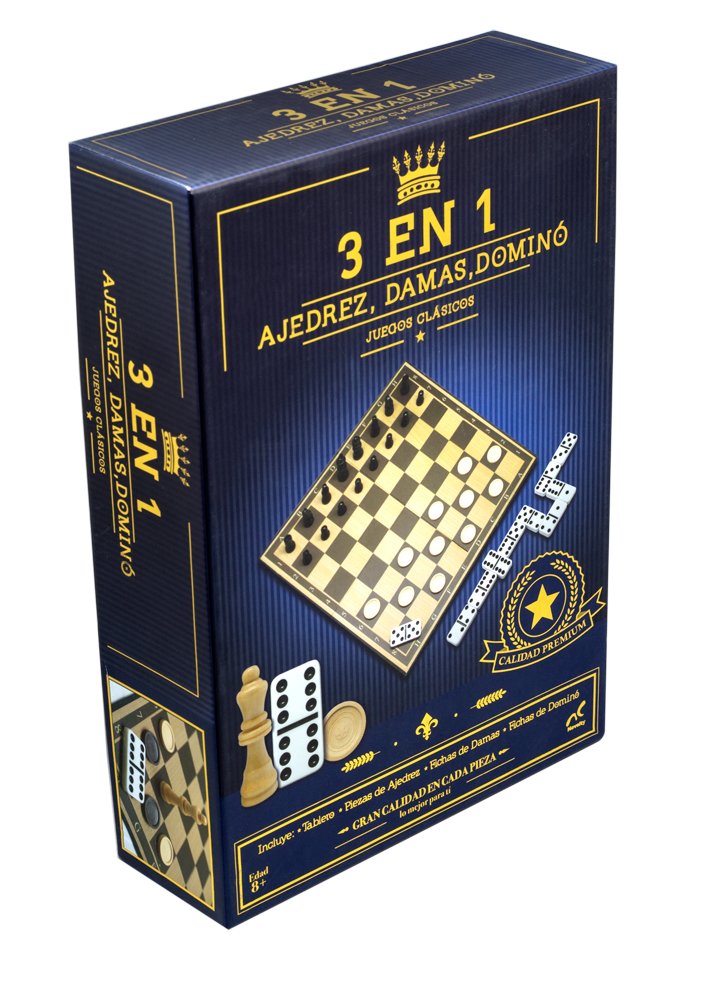 Juegos Clásicos 3 en 1 Novelty Cartón Edad 96-144 Meses