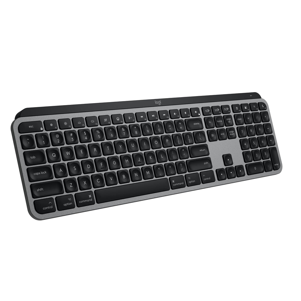 Teclado inalámbrico Logitech MX Keys S gris escritura precisa para MacBook e iMac