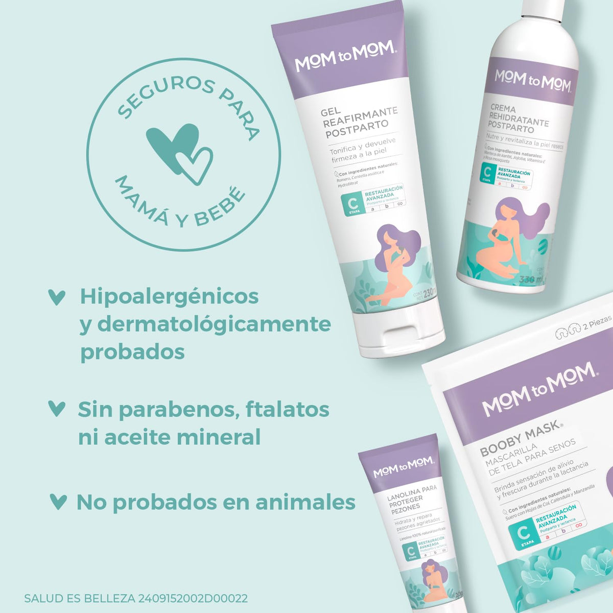 MOM to MOM Kit Cuidados para la Etapa del Postparto y Lactancia