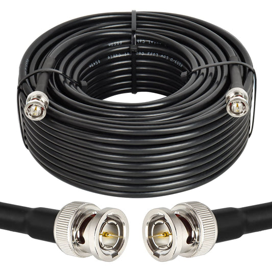 Cable SDI de 100 pies, cable XRDS-RF HD-SDI BNC a BNC Cable de vídeo digital RG59 BNC Cable compatible con HD-SDI/3G/6G-SDI/4K/8K SDI Cable de vídeo de precisión