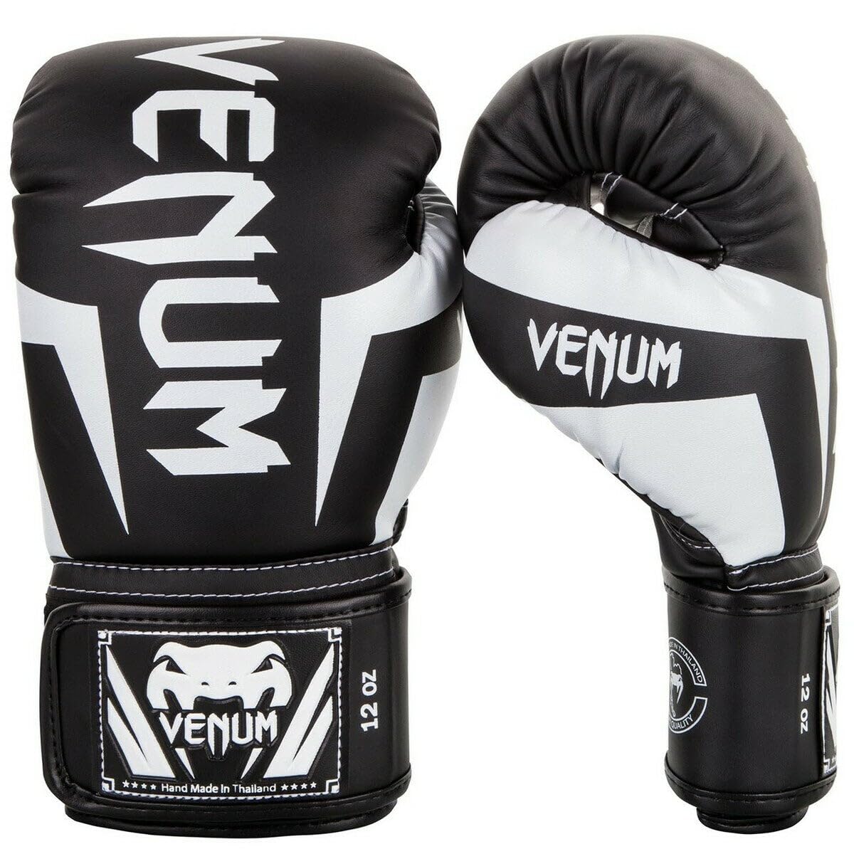 Guantes de Boxeo Venum Negro Blanco Elite