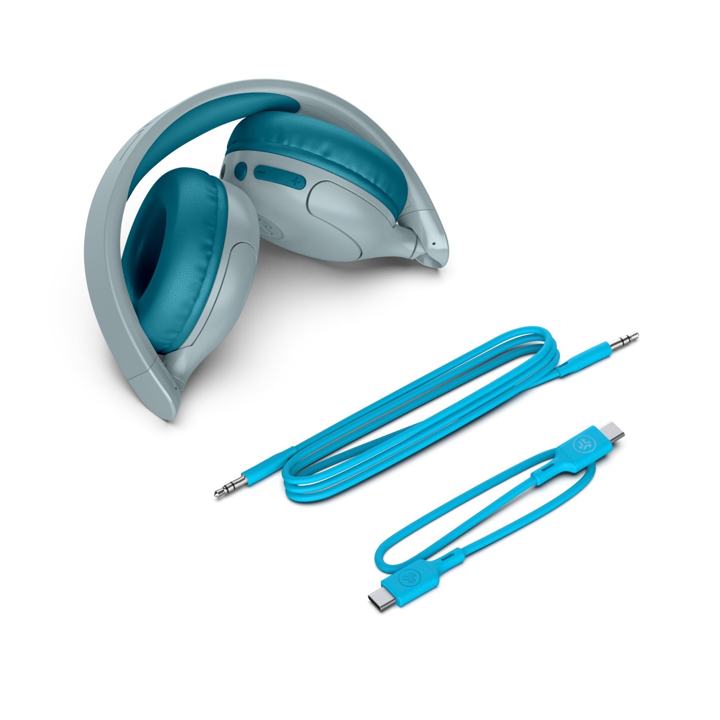 JLab JBuddies Pop - Auriculares inalámbricos, color verde azulado