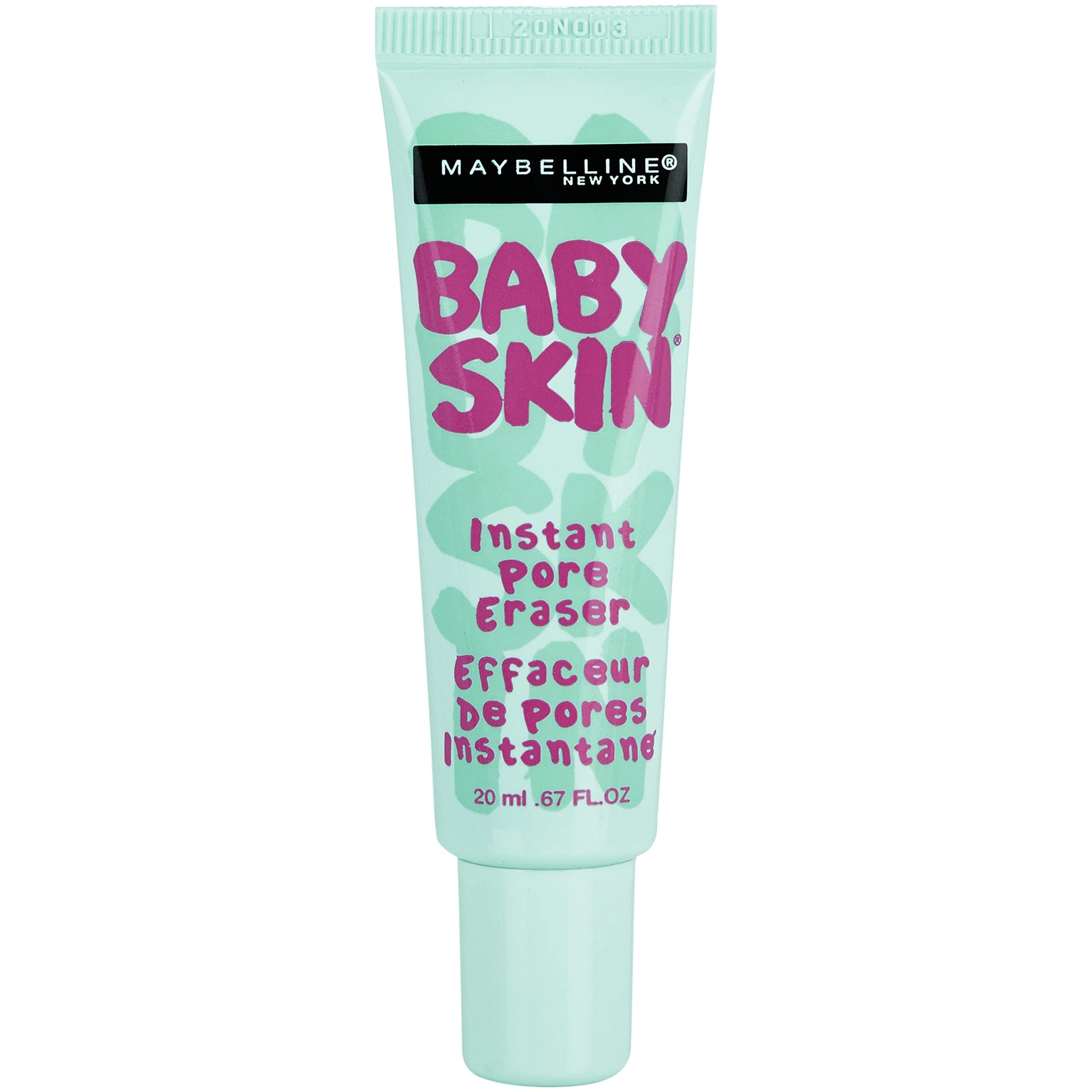 Maybelline Primer Baby Skin Pore Eraser, color Transparente, 20 ml