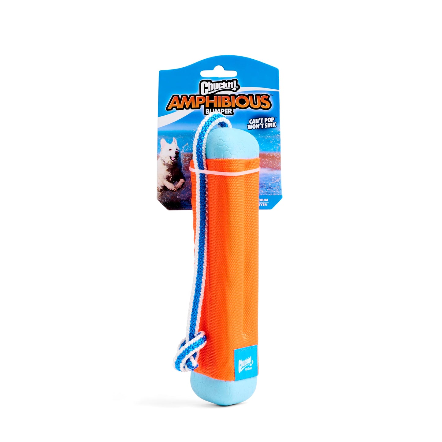 Chuckit! Amphibious Bumper Fetch and Float Juguete para Perro, Mediano (los Colores varían)