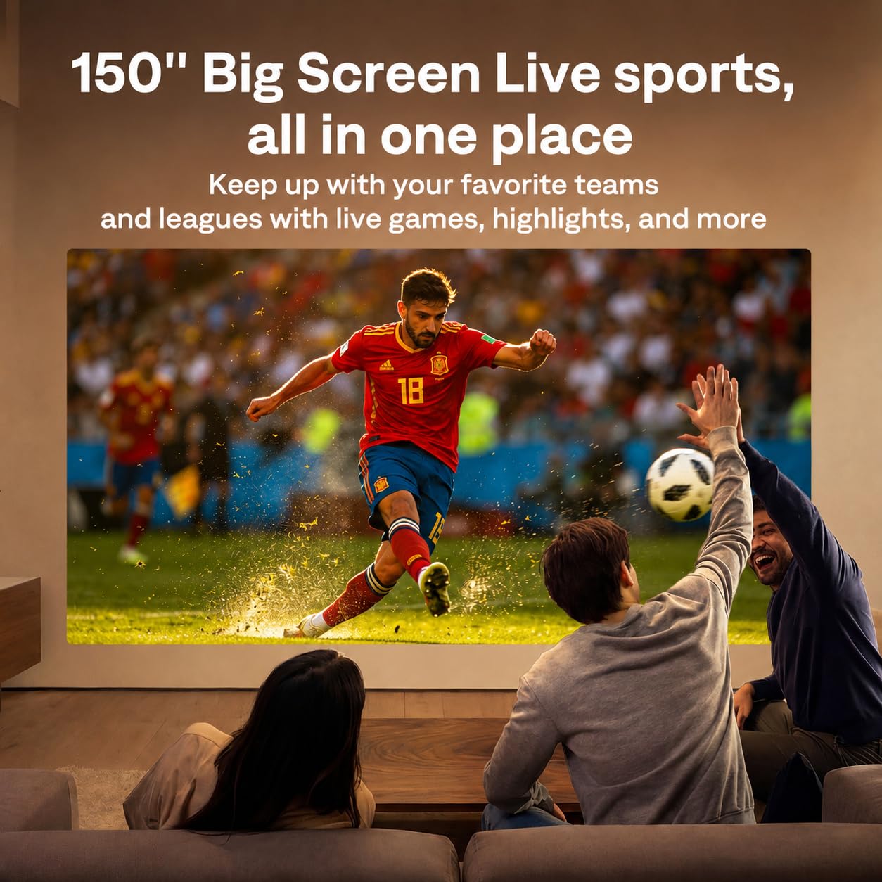 Proyector inteligente Aurzen Roku TV con Wifi y Bluetooth, experiencia de transmisión Roku D1R Cube incorporada, motor óptico sellado, 1080P FHD, audio Dolby, mini proyector portátil para películas en