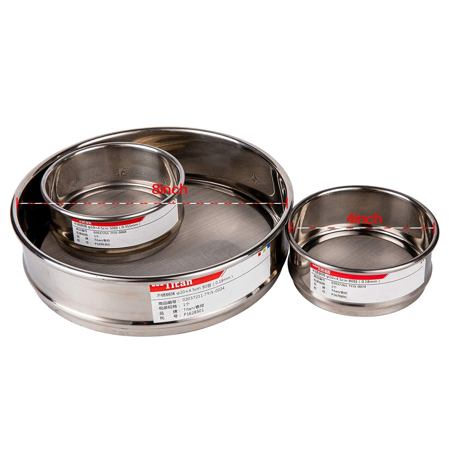 Tamiz de Laboratorio Adamas-Beta Acero Inoxidable 200 Mesh φ10×4.5cm